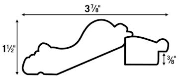 Open in modal - Blick Barrister Frames - Diagram showing dimensions
