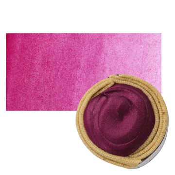 Open in modal - Beam Paints Watercolor Paintstone - Cherry Magenta stone and swatch