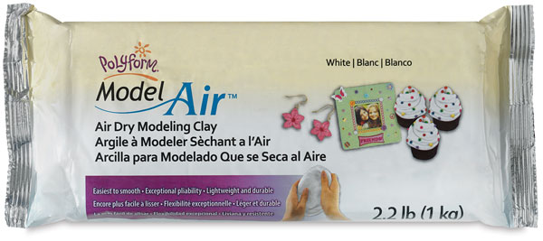 white air dry modeling clay