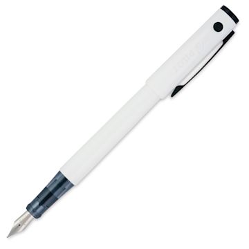 Open in modal - Pilot Explorer Fountain Pen - White, cap off (image may show a different size nib)
