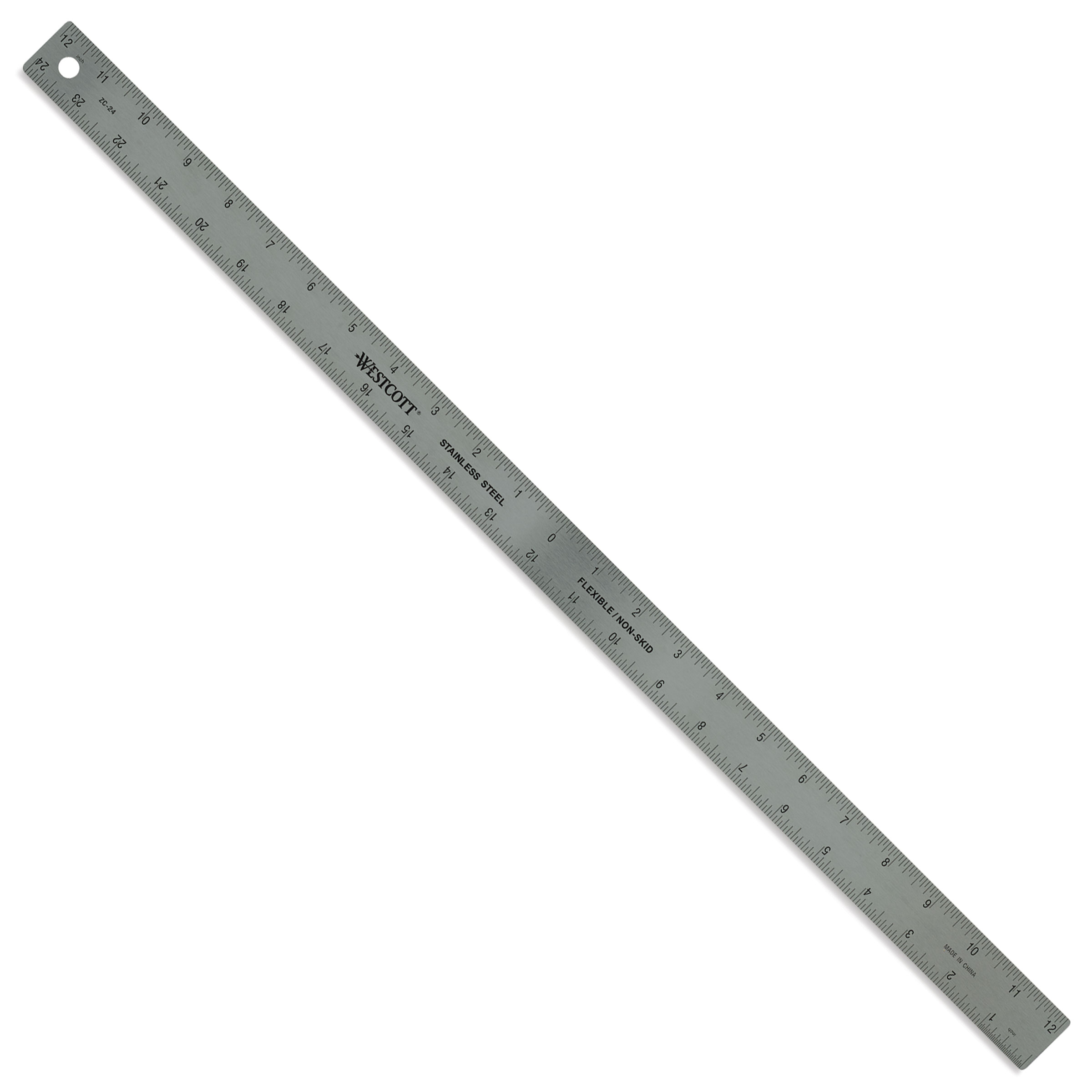 24 Stainless Steel Cork Back Ruler (Westcott No. 10418) (Ex MR-24)