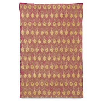 Open in modal - Lokta Paper - Peacock, Gold and Magenta, 20" x 30", Single Sheet