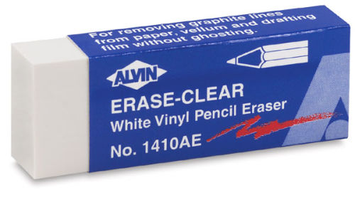Alvin White Vinyl Pencil Eraser - Jumbo