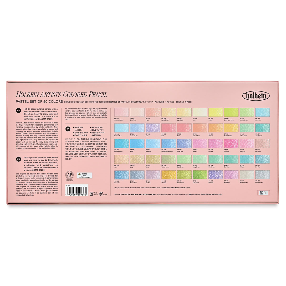 Holbein color pencil 12 color pastel tone set - Discovery Japan Mall