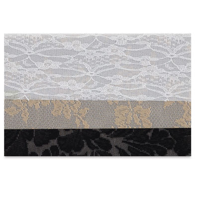 Fabric Expressions Iron-On Fabric Sheets - Lace, Pkg of 3