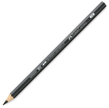 Faber-Castell Graphite Aquarelle Pencils - Single Graphite Aquarelle Pencil shown at angle