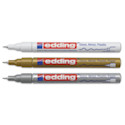 Edding Gloss Paint Markers - Metallic Colors, Set of 3, Round Nib, 0.8 mm