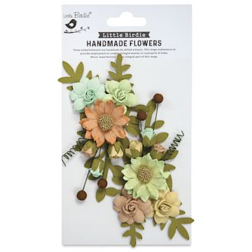 Open in modal - Little Birdie Fairy Rosa Paper Flowers - Woodland Stories, Pkg of 2 - front of packaging