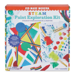 Kid Made Modern STEAM Paint Exploration Kit (Front of packaging)