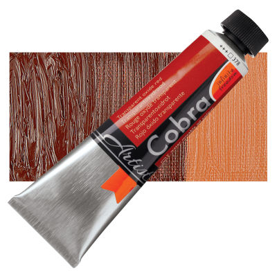 Royal Talens Cobra Water Mixable Oil Color - Transparent Oxide Red, 40 ml tube