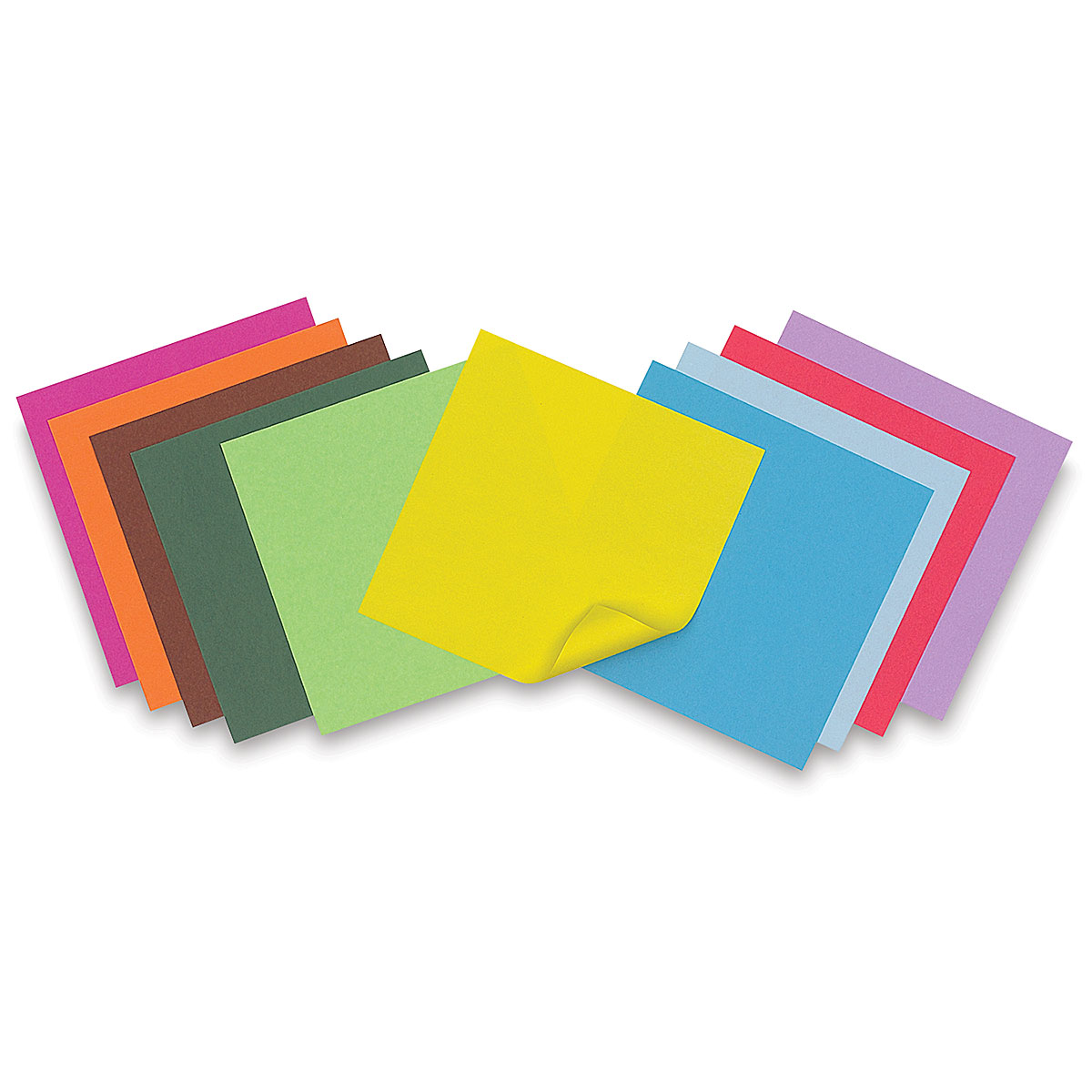 Global Art Folia Origami Paper Colored Folding Squares 6x6 - Assorted  Colors