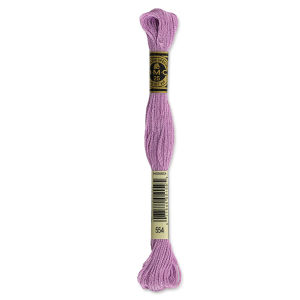 DMC Cotton Embroidery Floss - Light Violet, 8-3/4 yards (Front of label)