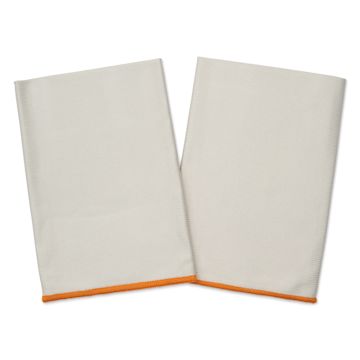 Open in modal - Superio Microfiber Cloths - Light Gray, 14" x 16", Pkg of 2