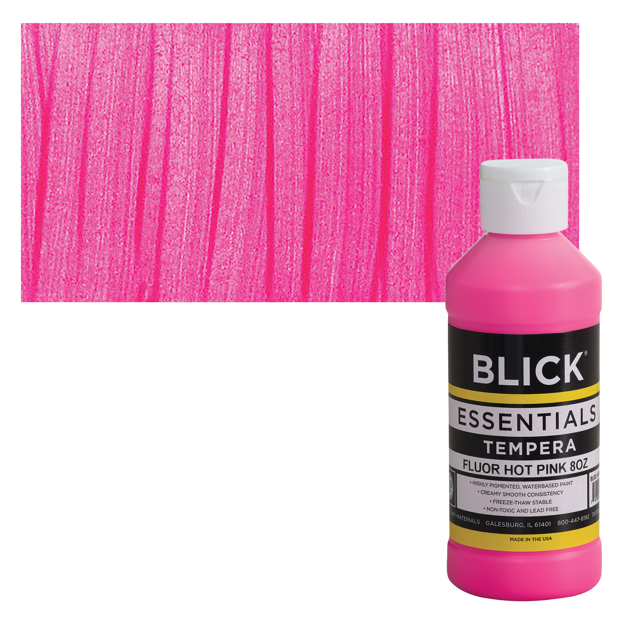 Art Materials Artists Tempera Paint 8oz Fluorescent Pink