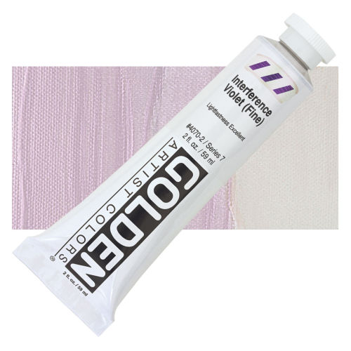 Golden Heavy Body Artist Acrylics - Interference Violet (Fine), 2 oz Tube