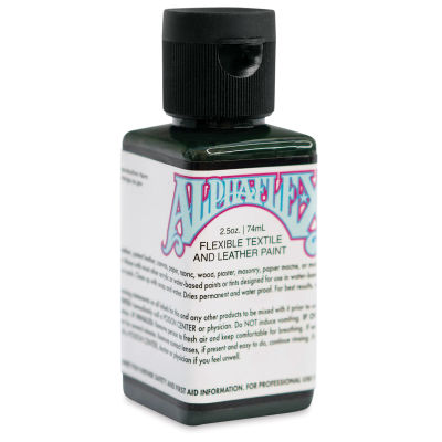 Alpha6 AlphaFlex Textile and Leather Paint - Dark Olive, 74 ml, Bottle