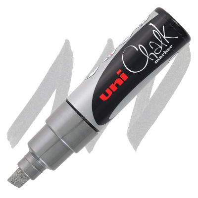 Uni-Ball Uni Chalk Marker - Silver, 8 mm