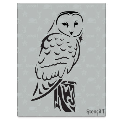 Stencil1 Stencil - Barn Owl, 8-1/2'' x 11''