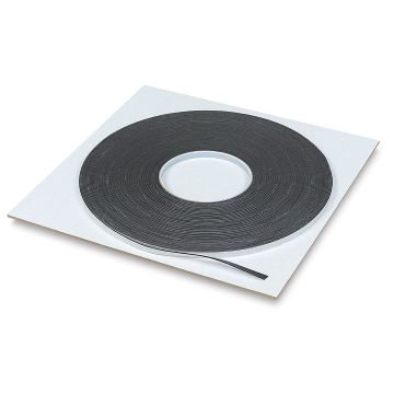 Lineco Rabbet Foam Tape - Angled view of Tape Roll on package sleeve
