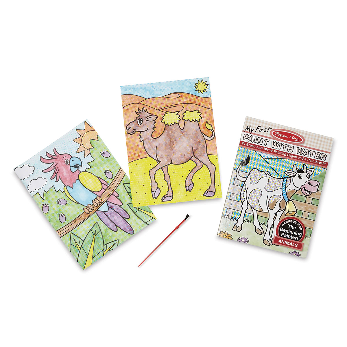 Melissa & Doug My First Paint With Water Coloring Book: Animals (24  Painting Pages) - FSC-Certified Materials