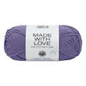 Lion Brand Made With Love The Cottony One Yarn - Knit One Purple One