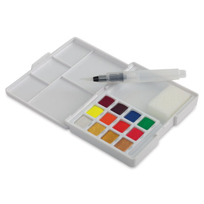 Koi Creative Art Colors Sketch Watercolor Set - Set of 12 w/Brush, View open package