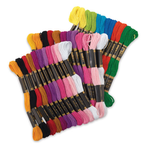 DMC Cotton Embroidery Floss - Variegated, Set of 36