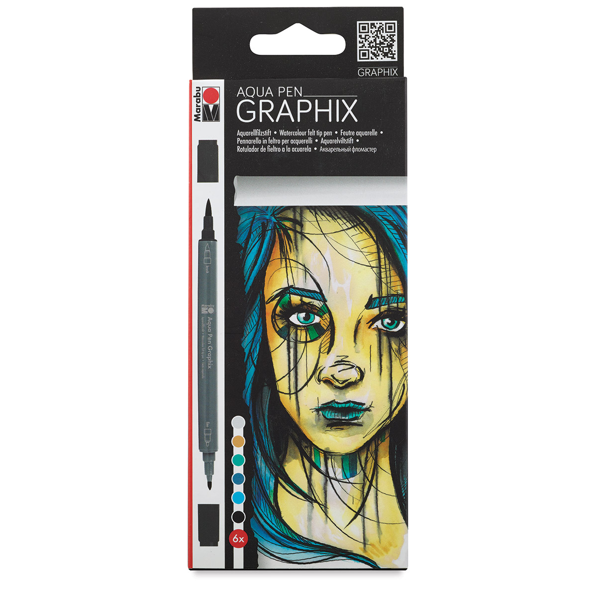 Aqua Pen Graphix Watercolor Felt Tip Pens, Hobby Lobby