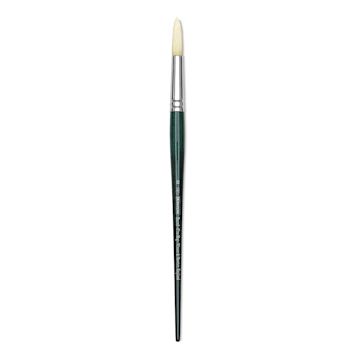 Open in modal - Winsor & Newton Winton Hog Bristle Brush - Round, Long Handle, Size 12