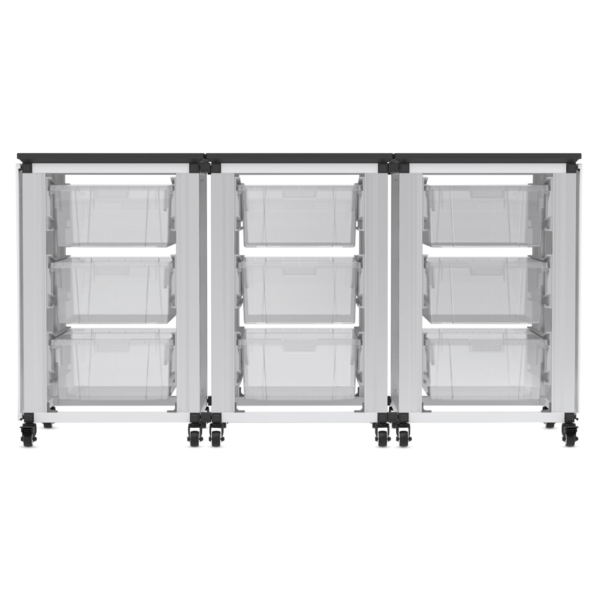 Luxor MBS-STR-11-6S Modular Classroom Storage Cabinet - Single Module with 6 Small Bins