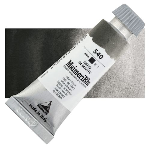 Maimeri Blu – Acquerello Mars Black 12 Ml, Colore Superfine Per Artisti E Studenti - 2