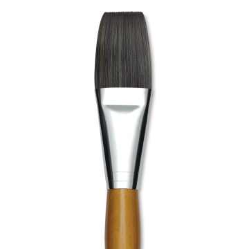 Isabey Isacryl Synthetic Brush - Long Flat, Long Handle, Size 18