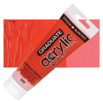 Daler-Rowney Graduate Acrylics - Cadmium Red Hue, 120 ml tube
