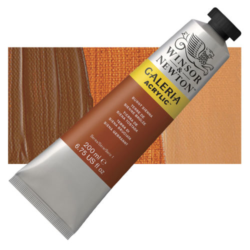 Winsor & Newton Galeria Acrylic Paint, 200ml, Burnt Sienna