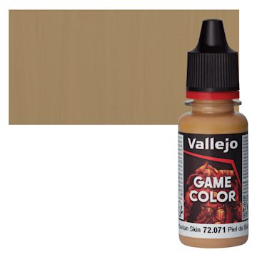 Open in modal - Vallejo Game Color Acrylic Paint - Barbarian Skin - Bottle and Swatch