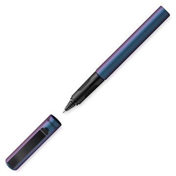 Open in modal - Pelikan Pina Colada Rollerball Pen - Holo Blue cap off