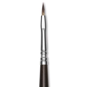 Open in modal - Escoda Vintage Synthetic Brush - Filbert, Long  Handle, Size 1, close-up