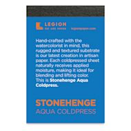 Legion Stonehenge Aqua Mini Pad - Cold Press, 2-1/2" x 3-3/4", 140 lb, 10 Sheets