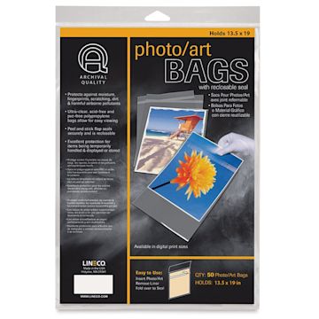 Open in modal - Lineco Photo Art Bag Pack - 13-1/2" x 19", Pkg of 50