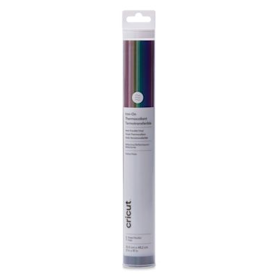 Cricut Reflective Iron-On Heat Transfer Vinyl - Rainbow, 12" x 19 ...