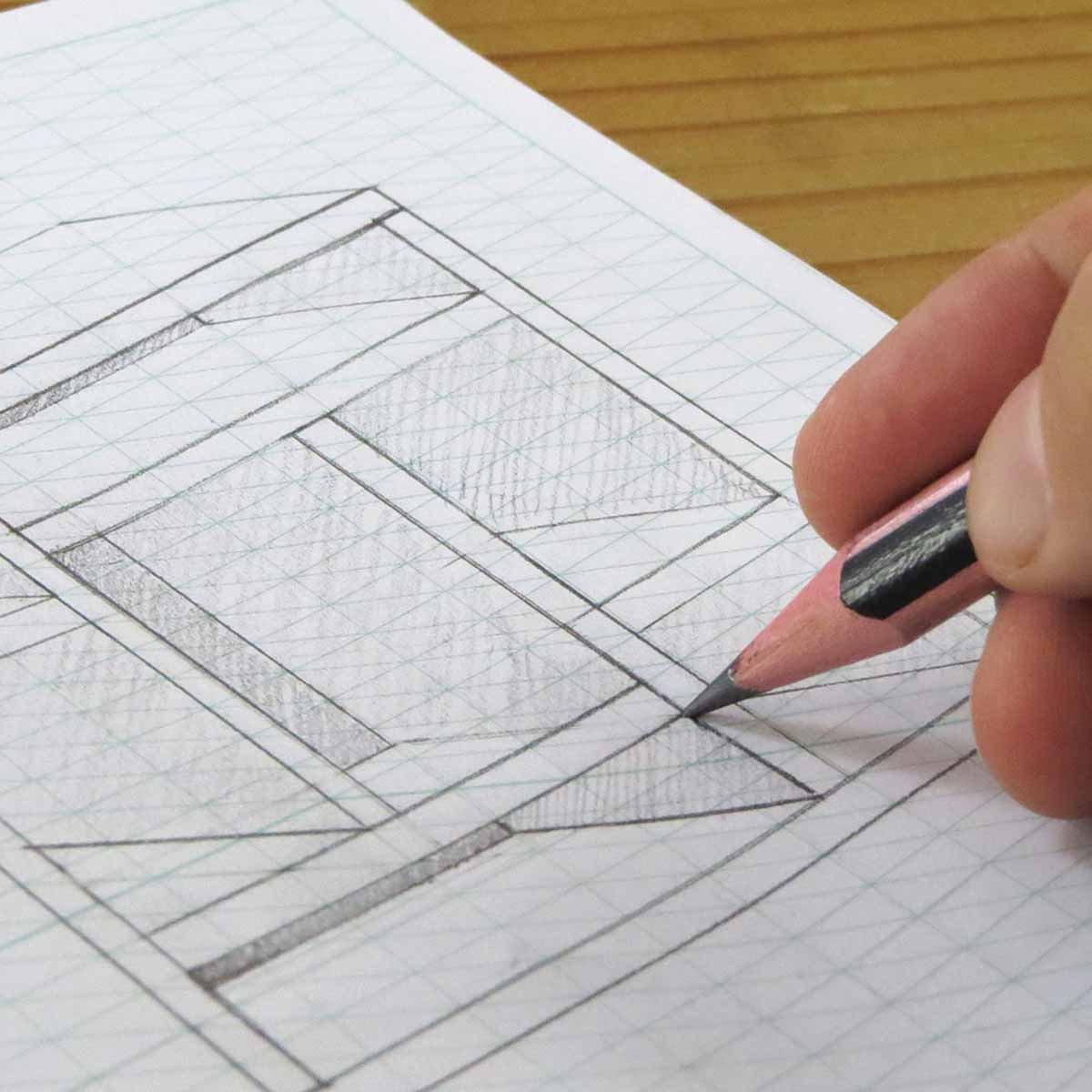 Isometric Grid Sketchbook: 6x 9 Isometric Sketchbook for Artists