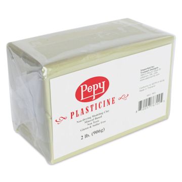 Open in modal - Pepy Plasticine Mineral Based Clay - Cream, 2 lb - front of packaging