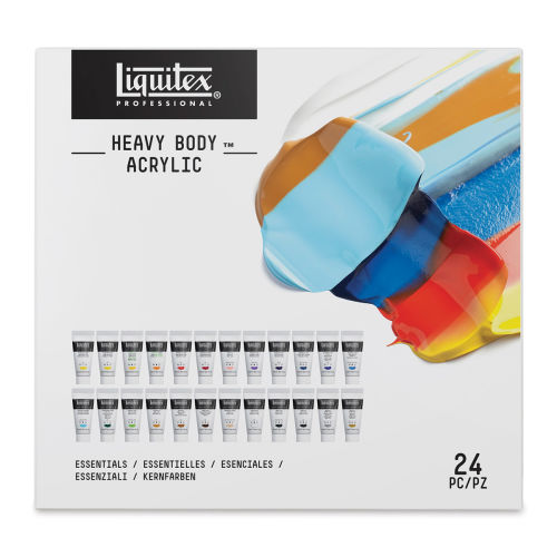 Liquitex Professional Heavy Body Acrylic Paint - Set of 24, Essential  Colors, 22 ml, Tubes