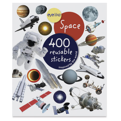 Eyelike Space Reusable Stickers, Book Cover