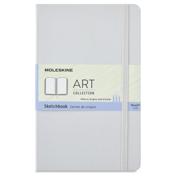 Moleskine Art Collection Sketchbook - Cool Gray, 5" x 8-1/4"m front of sketchbook