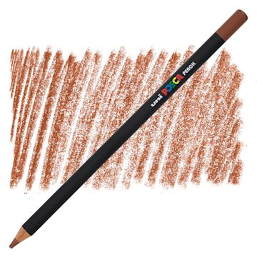 Open in modal - Posca Colored Pencil - Brown pencil and swatch
