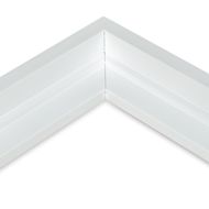 Ampersand Floaterframe - Bold, White 8" x 10", 7/8" panel