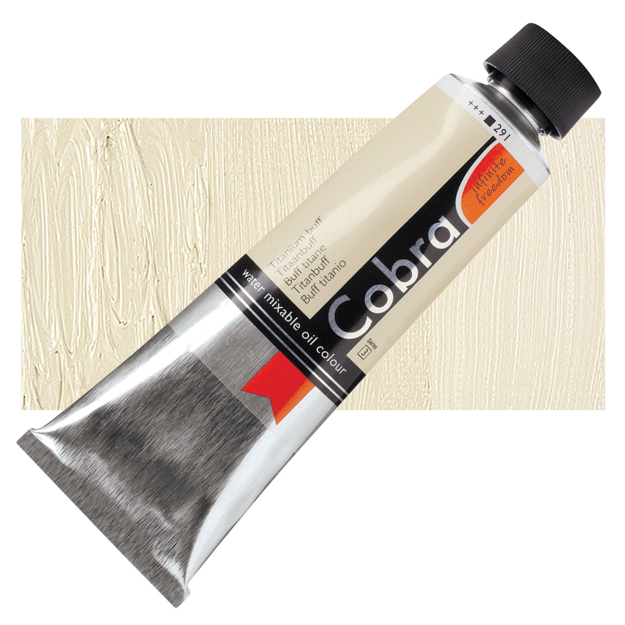 Cobra Artist Water Mixable Oil Paint Titanium Buff, 150 ml tube