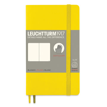 Leuchtturm1917 Blank Softcover Notebook - Lemon, 3-1/2" x 6"