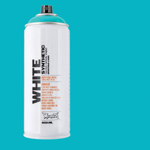 Montana White Spray Paint - Tropicana, 400 ml, Spray Can with Swatch